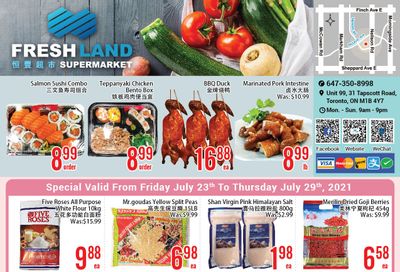 FreshLand Supermarket Flyer July 23 to 29