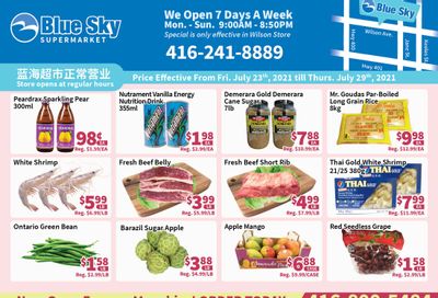 Blue Sky Supermarket (North York) Flyer July 23 to 29