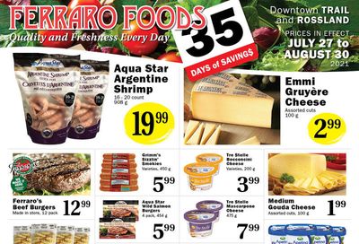 Ferraro Foods Flyer July 27 to August 30