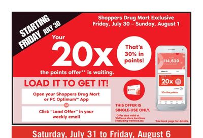 Shoppers Drug Mart (ON) Flyer July 31 to August 6