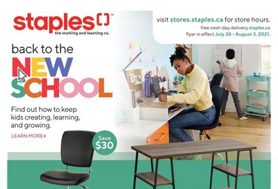 Staples Flyer July 28 to August 3