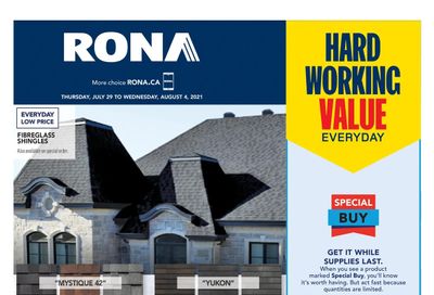 Rona (West) Flyer July 29 to August 4