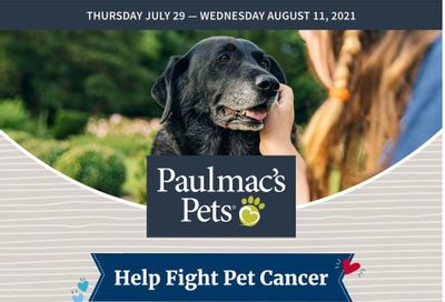 Paulmac's Pets Flyer July 29 to August 11