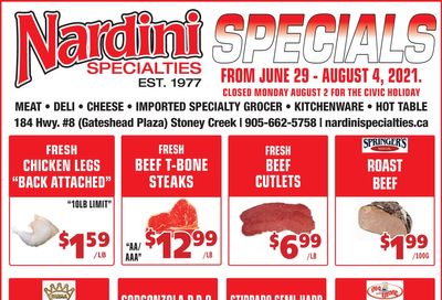 Nardini Specialties Flyer July 29 to August 4