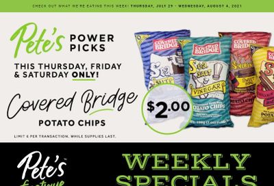 Pete's Fine Foods Flyer July 29 to August 4