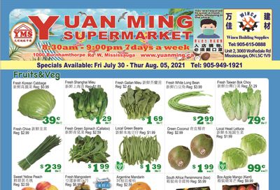 Yuan Ming Supermarket Flyer July 30 to August 5