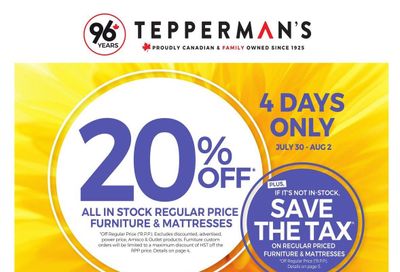 Tepperman's Flyer July 30 to August 5