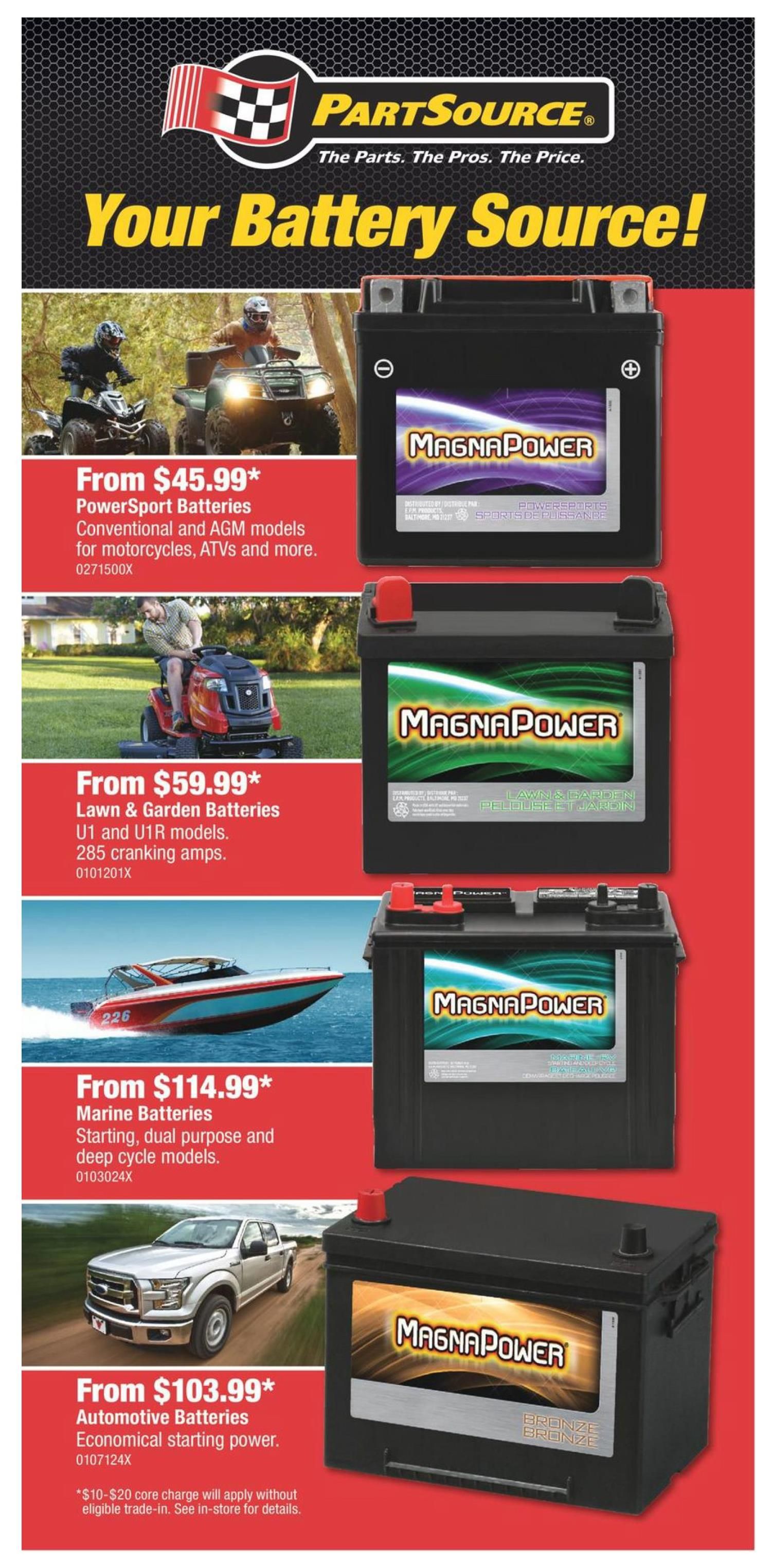PartSource Flyer July 30 to August 4
