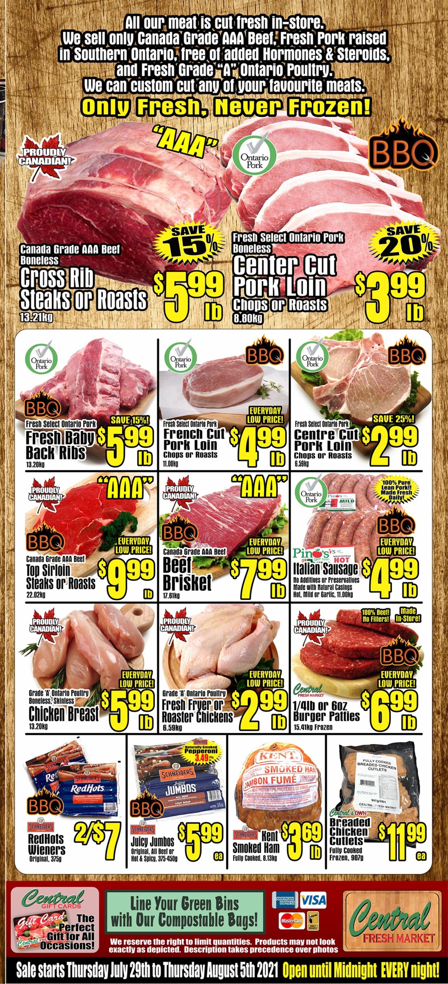 Central Fresh Market Flyer July 29 to August 5