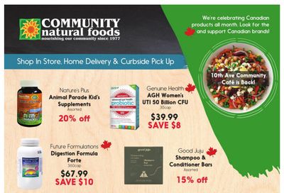 Community Natural Foods Flyer July 29 to August 4
