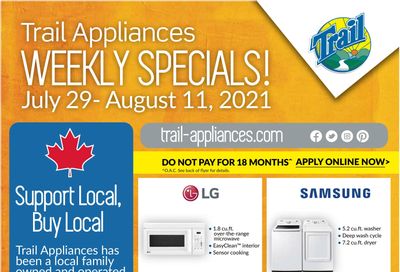 Trail Appliances (AB & SK) Flyer July 29 to August 11