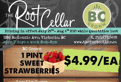 The Root Cellar Flyer July 29 to August 4