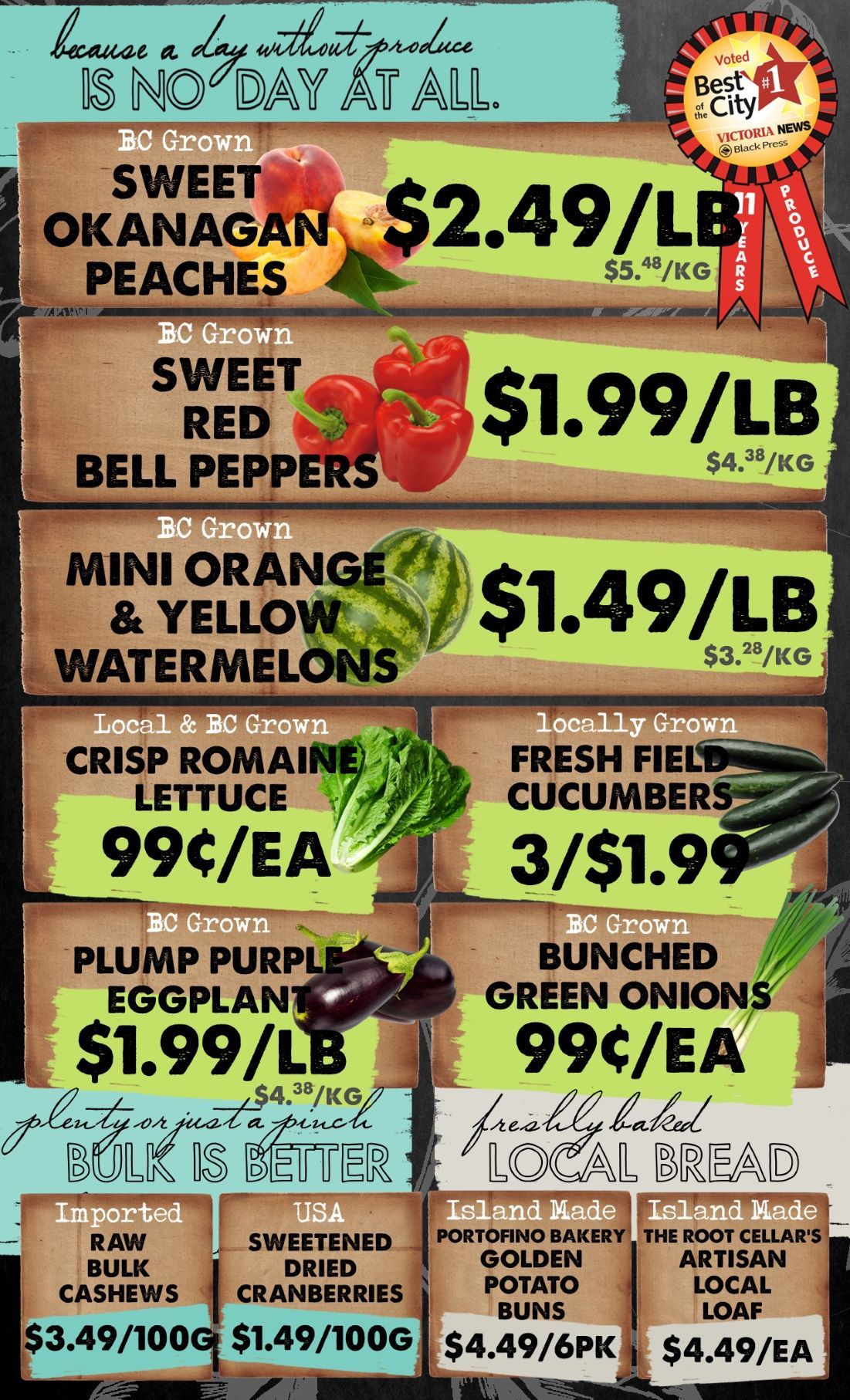 The Root Cellar Flyer July 29 to August 4