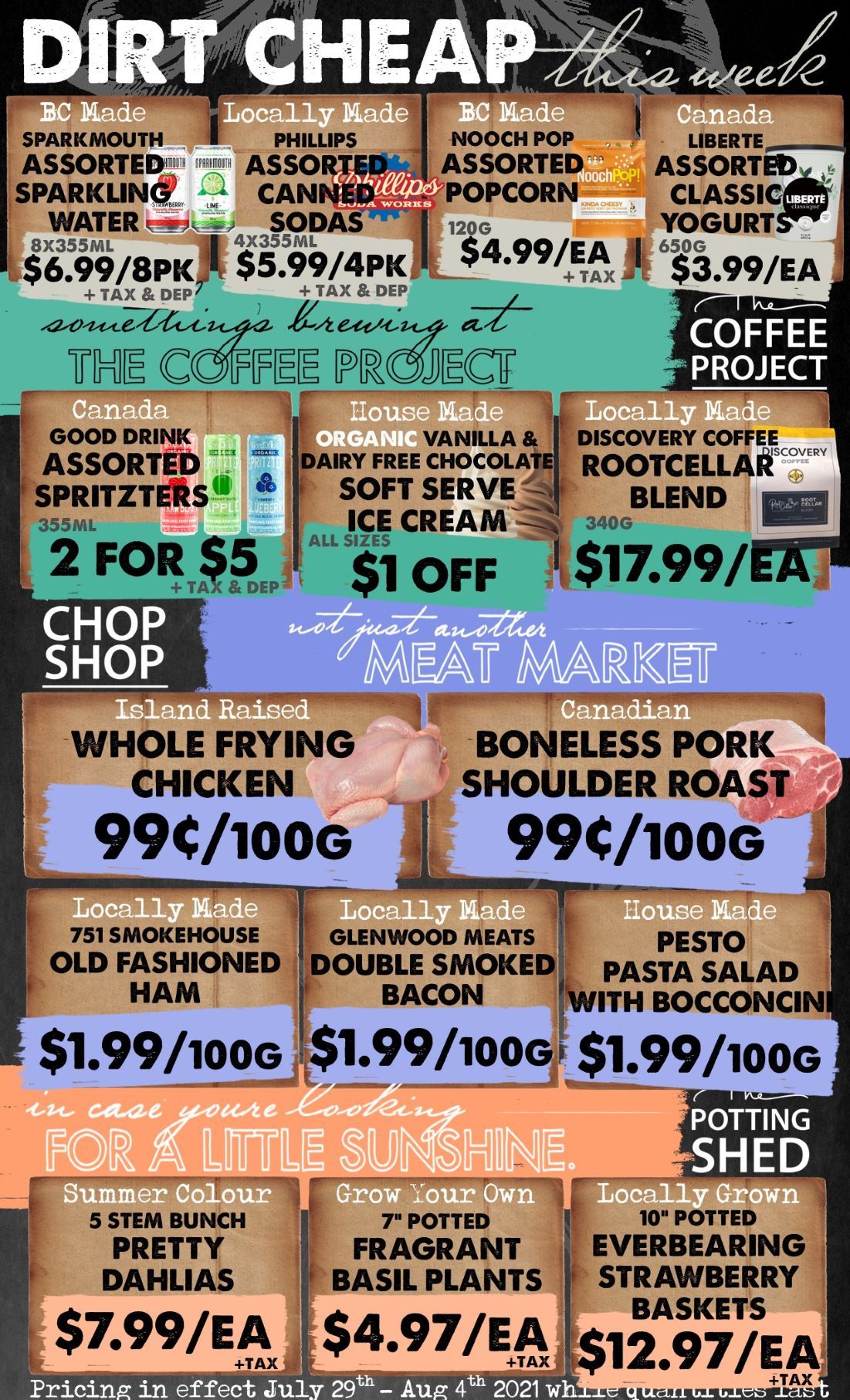The Root Cellar Flyer July 29 to August 4