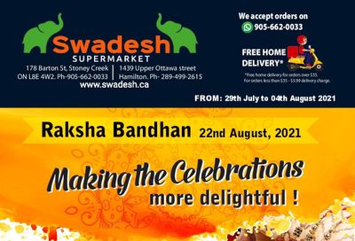 Swadesh Supermarket Flyer July 29 to August 4