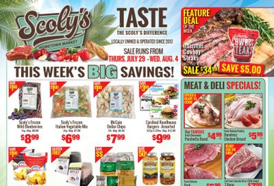 Scoly's Hometown Market Flyer July 29 to August 4