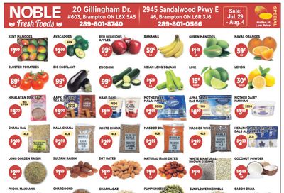Noble Fresh Foods Flyer July 29 to August 4