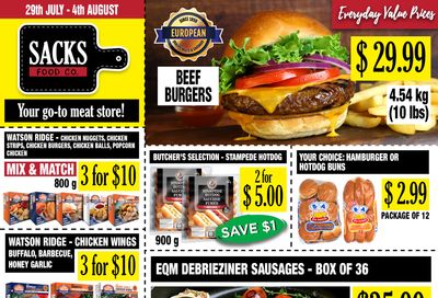 Sacks Food Co. Flyer July 29 to August 4