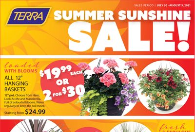 Terra Greenhouses Flyer July 30 to August 5