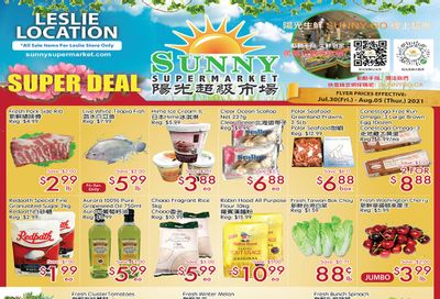 Sunny Supermarket (Leslie) Flyer July 30 to August 5