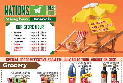 Nations Fresh Foods (Vaughan) Flyer July 30 to August 5