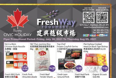 FreshWay Foodmart Flyer July 30 to August 5