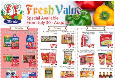 Fresh Value Flyer July 30 to August 5