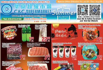C&C Supermarket Flyer July 30 to August 5