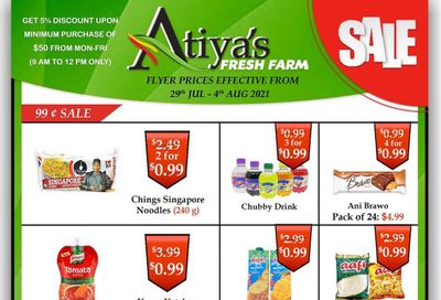 Atiya's Fresh Farm Flyer July 29 to August 4
