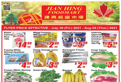 Jian Hing Foodmart (Scarborough) Flyer July 30 to August 5