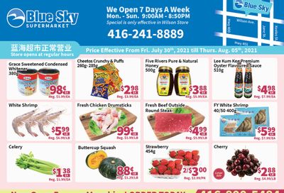 Blue Sky Supermarket (North York) Flyer July 30 to August 5