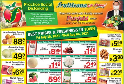 Fruiticana (Calgary) Flyer July 30 to August 4