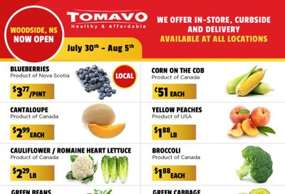 Tomavo Flyer July 30 to August 5