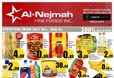 Alnejmah Fine Foods Inc. Flyer July 30 to August 5