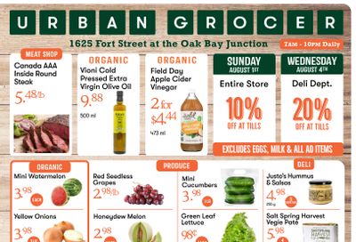 Urban Grocer Flyer July 30 to August 5