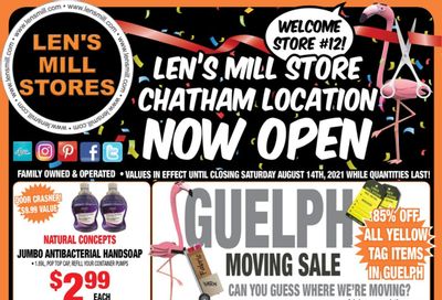 Len's Mill Stores Flyer August 1 to 14