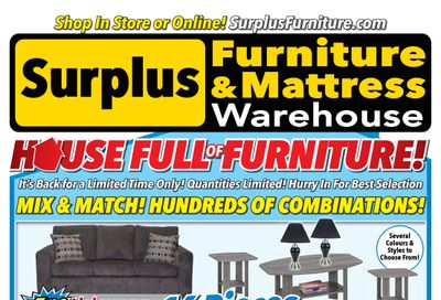 Surplus Furniture & Mattress Warehouse (Winnipeg) Flyer August 2 to 15