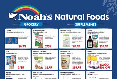 Noah's Natural Foods Flyer August 1 to 31