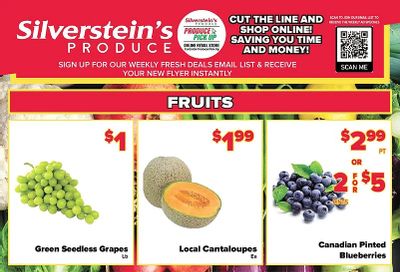 Silverstein's Produce Flyer August 3 to 7