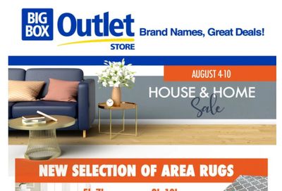 Big Box Outlet Store Flyer August 4 to 10