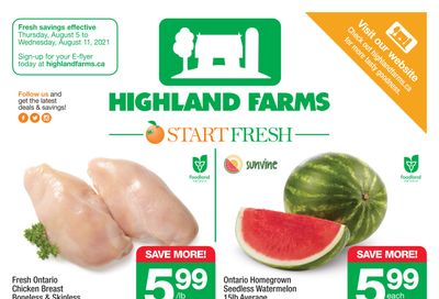 Highland Farms Flyer August 5 to 11