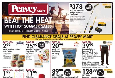 Peavey Mart Flyer August 6 to 12