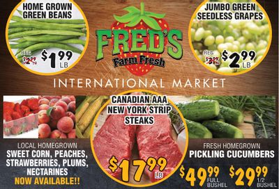 Fred's Farm Fresh Flyer August 4 to 10