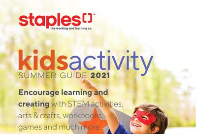 Staples Kids Activity Summer Guide August 4 to 10