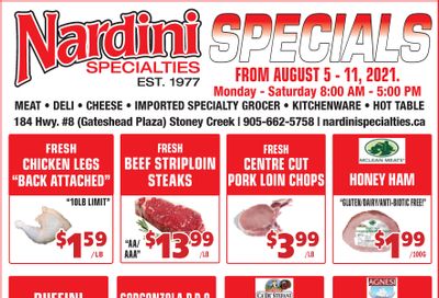 Nardini Specialties Flyer August 5 to 11