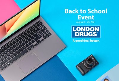 London Drugs Back to School Event Flyer August 6 to 25