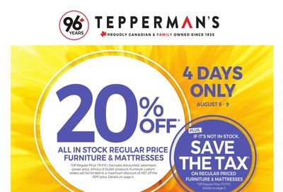 Tepperman's Flyer August 6 to 12