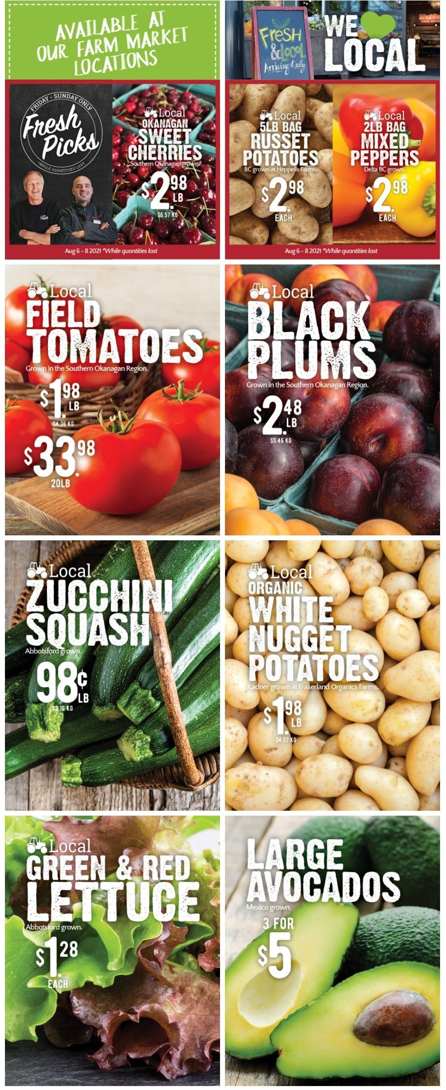 Meridian Farm Market Flyer August 5 to 11