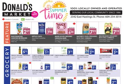 Donald's Market Flyer August 5 to 18