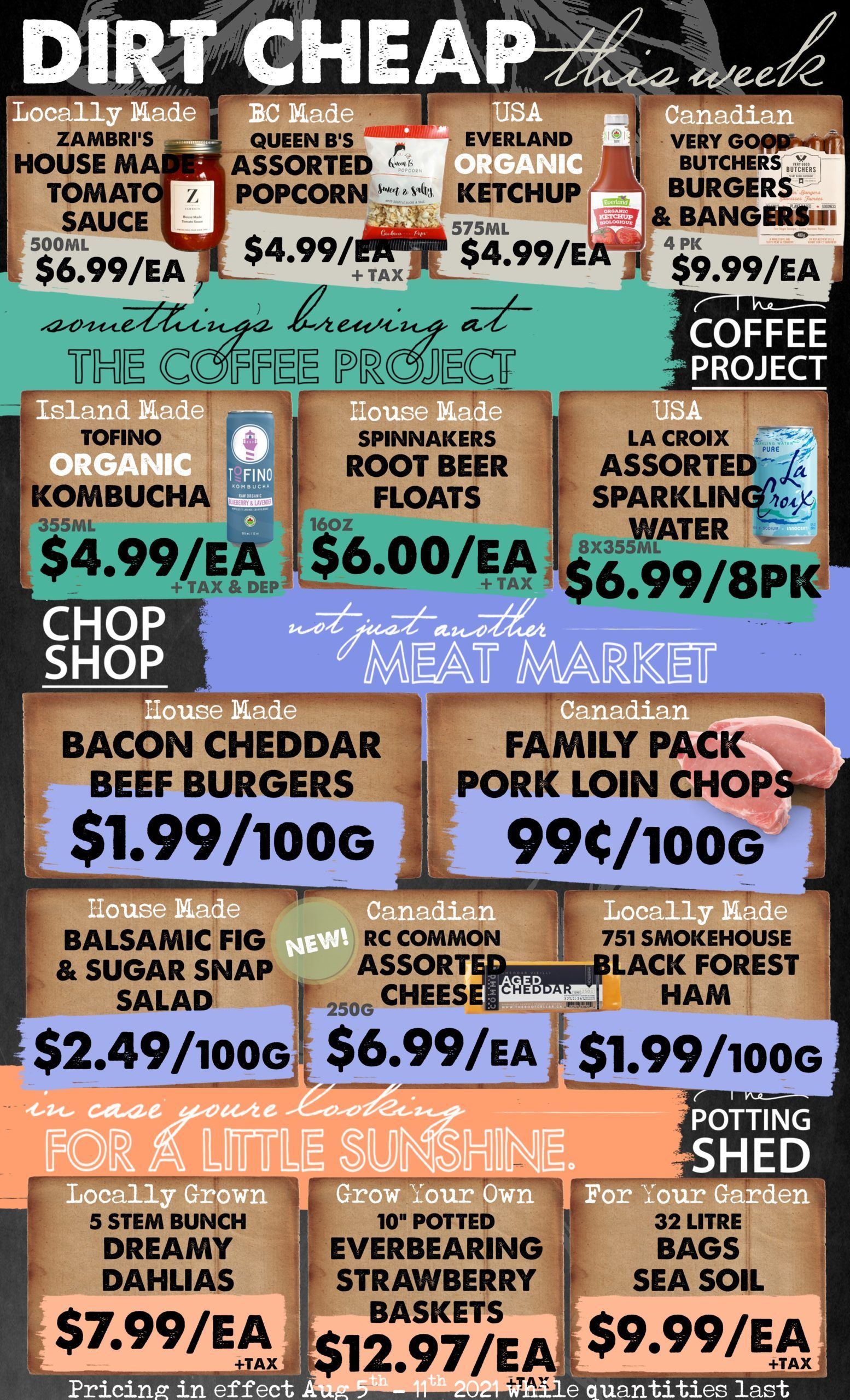 The Root Cellar Flyer August 5 to 11